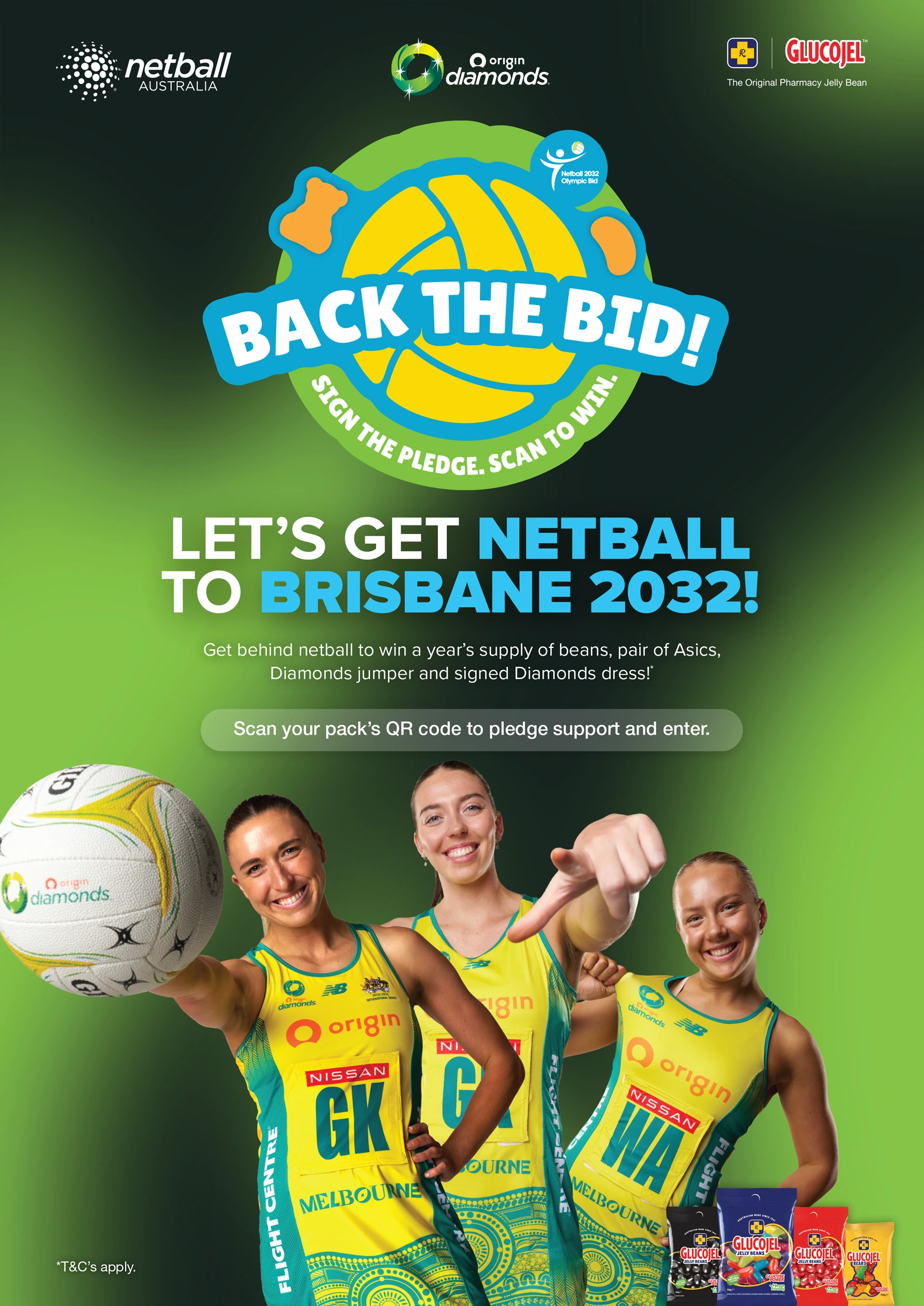 Back The Bid A4 Poster